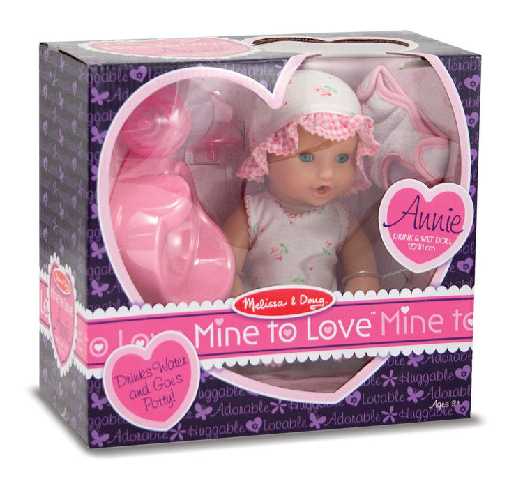 ANNIE 12" DRINKS & WET DOLL